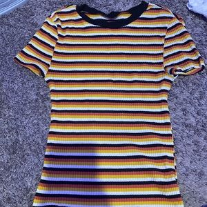 Multicolored stripped top